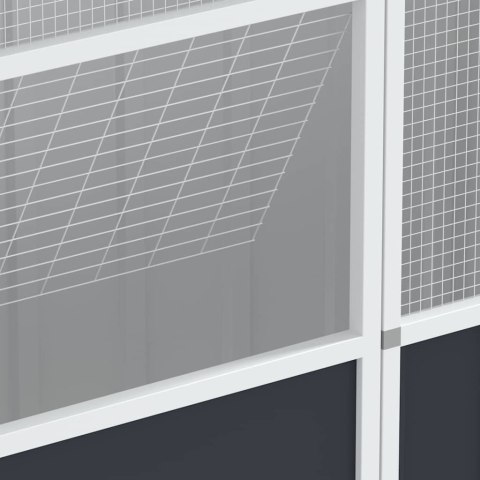 Woliera, antracytowa, 115x78x200 cm, galwanizowana stal