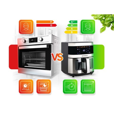 Frytkownica Beztłuszczowa Air fryer XXL Berdsen BD-656 – 9,1 L, 1700 W