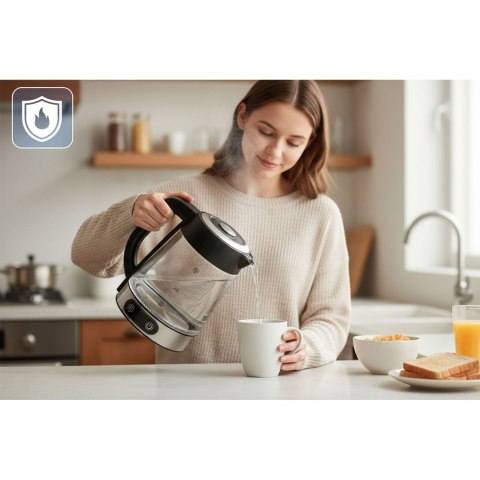 Szklany Czajnik Elektryczny Berdsen Z Regulacją Temperatury – LED, 2200W