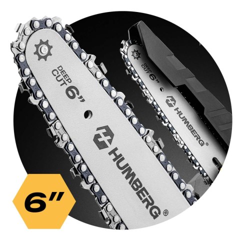 Mini Piła Łańcuchowa Humberg HM-421 – Bezszczotkowa, Akumulatorowa