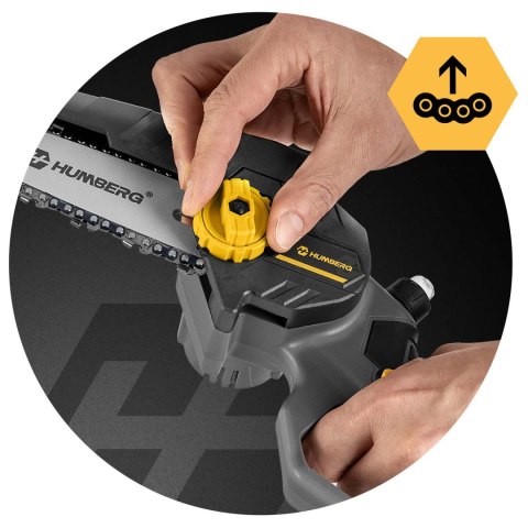 Mini Piła Łańcuchowa Humberg HM-421 – Bezszczotkowa, Akumulatorowa