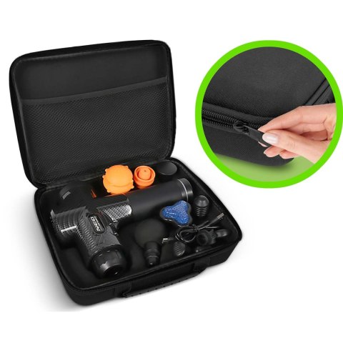 Pistolet Do Masażu Neo‑Sport NS‑503 – Bezprzewodowy Masażer Ciała, 9 Nakładek