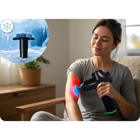 Pistolet Do Masażu Neo‑Sport NS‑503 – Bezprzewodowy Masażer Ciała, 9 Nakładek