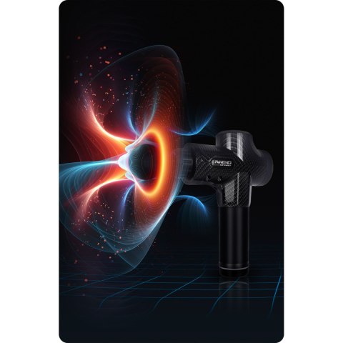 Pistolet Do Masażu Neo‑Sport NS‑503 – Bezprzewodowy Masażer Ciała, 9 Nakładek