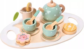 Drewniany Zestaw Do Herbaty Dla Dzieci 15 elementów 3+ , Filiżanki