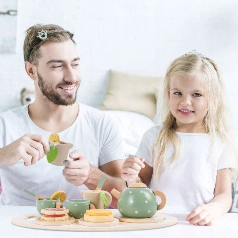Drewniany Zestaw Do Herbaty Dla Dzieci 15 elementów 3+ , Filiżanki