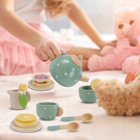 Drewniany Zestaw Do Herbaty Dla Dzieci 15 elementów 3+ , Filiżanki