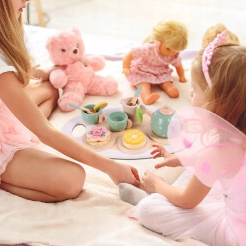 Drewniany Zestaw Do Herbaty Dla Dzieci 15 elementów 3+ , Filiżanki