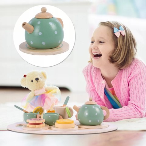 Drewniany Zestaw Do Herbaty Dla Dzieci 15 elementów 3+ , Filiżanki