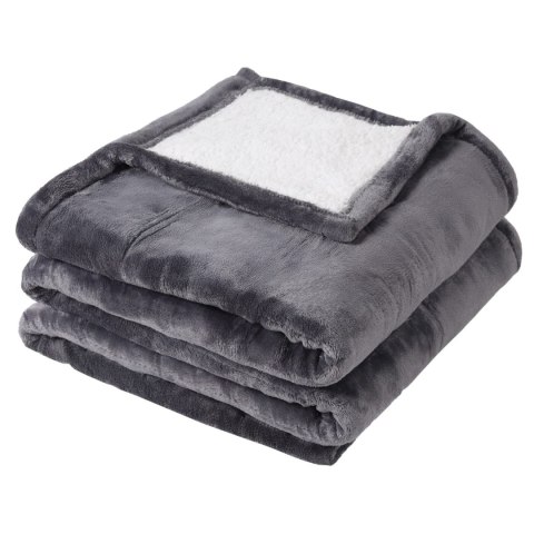 Koc Elektryczny Dwustronny 160x120 120W 9 Stopni Timer LED - Plusz, Pilot