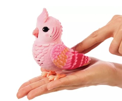 Moose Toys Interaktywny Ptaszek Little Live Pets Z Klatką, Różowy