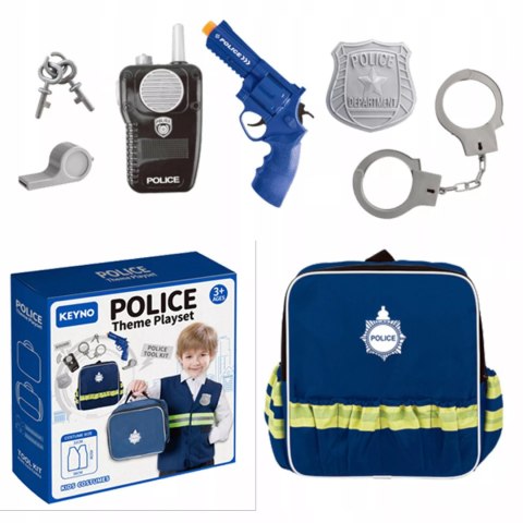 Plecak Małego Policjanta Z Akcesoriami, Plecak Małego Policjanta