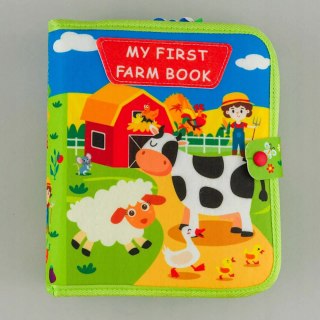 Książeczka sensoryczna filcowa Montessori farma dla dzieci 1+
