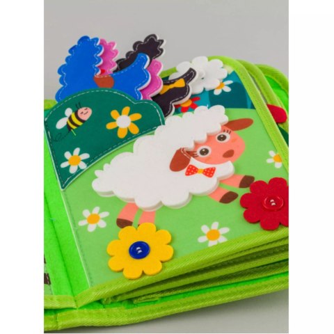 Książeczka sensoryczna filcowa Montessori farma dla dzieci 1+