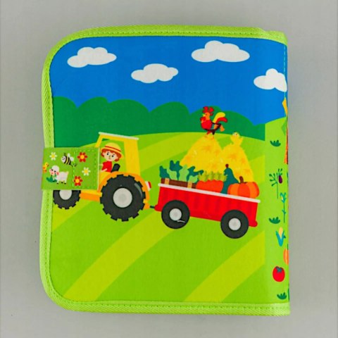 Książeczka sensoryczna filcowa Montessori farma dla dzieci 1+