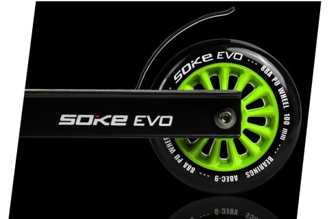 Hulajnoga Wyczynowa SOKE EVO ABEC-9 100 mm Stunt Zielona