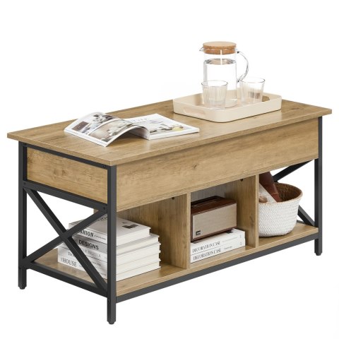 Ława Stolik Kawowy Loft Dąb Artisan Z Rozkładanym Blatem Oskar