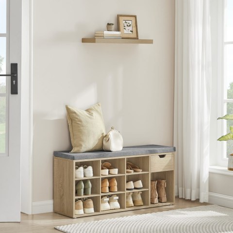 Szafka Na Buty Z Siedziskiem Sonoma Regał 10 Półek Oskar