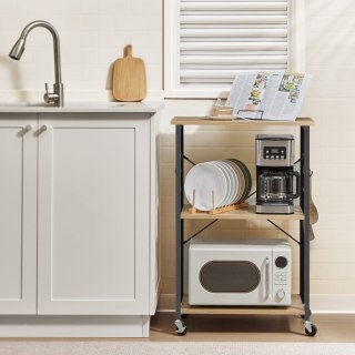 Szafka Kuchenna Na Kółkach Sonoma Regał Metalowy z Hakami Oskar