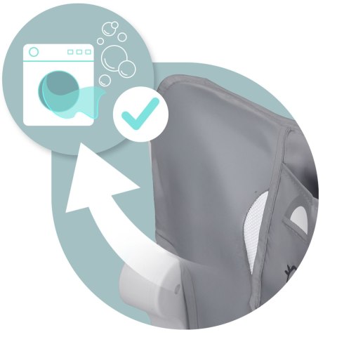 Osłona Zabezpieczająca Barierka na Łóżko 200 cm Nukido Szara