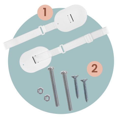 Osłona Zabezpieczająca Barierka na Łóżko 200 cm Nukido Szara