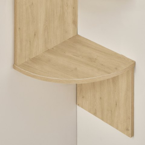 Regał Narożny 5 Półek Dąb Artisan Na Książki I Kwiaty Oskar