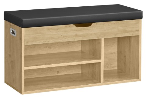 Szafka Na Buty Z Siedziskiem Dąb Artisan Regał Do Przedpokoju Oskar