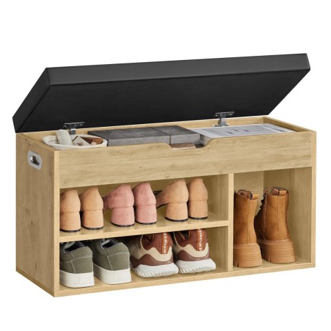 Szafka Na Buty Z Siedziskiem Dąb Artisan Regał Do Przedpokoju Oskar