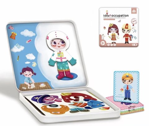 Magnetibook Magnetyczna Układanka Zawody Klocki Magnetibook Magnetyczna Układanka Zawody Klocki