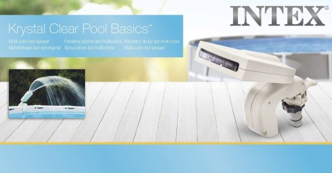 Fontanna Basenowa LED 4 Kolory INTEX 28089 Spryskiwacz Bez Baterii