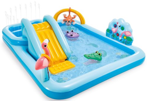 Plac Zabaw Dmuchany Dżungla INTEX 57161 257x216 cm Zjeżdżalnia