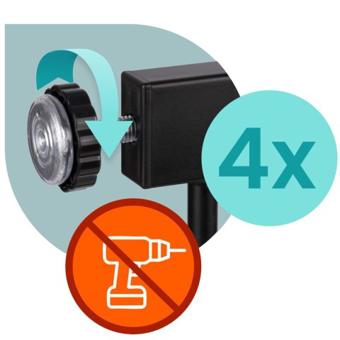 Barierka bramka zabezpieczająca czarna Nukido 718200