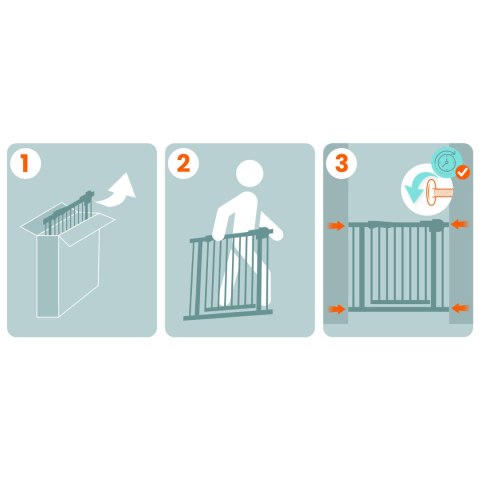 Bramka Barierka Zabezpieczająca Metalowa Nukido 75–115 cm Czarna