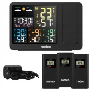 Stacja Pogody Projektor Laserowym Czasu Temperatury Czujnik Zewnętrzny