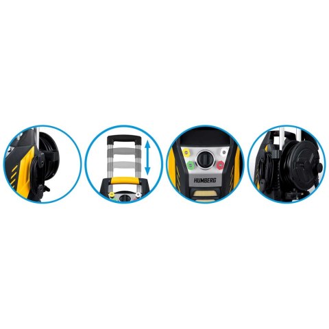 Myjka ciśnieniowa 350 bar Humberg HM-302 2500W zestaw XXL turbo