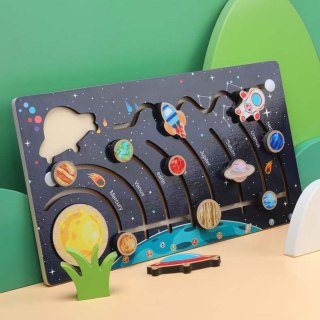 Edukacyjna Układanka Labirynt Montessori – Kosmos, Planety i Układ Słoneczny