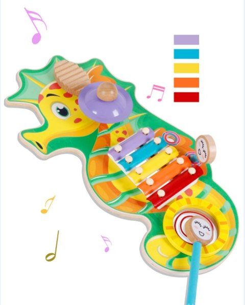 Drewniane Cymbałki Z Instrumentami Dla Dzieci 5-Tonowe Drewniane Cymbałki Z Instrumentami Dla Dzieci 5-Tonowe