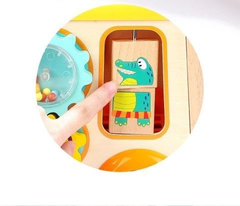 Drewniana Kostka Edukacyjna NiceKids Sorter Klocki CYFRY Autobus Drewniana Kostka Edukacyjna NiceKids Sorter Klocki CYFRY Autobus