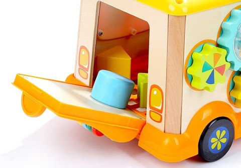 Drewniana Kostka Edukacyjna NiceKids Sorter Klocki CYFRY Autobus Drewniana Kostka Edukacyjna NiceKids Sorter Klocki CYFRY Autobus