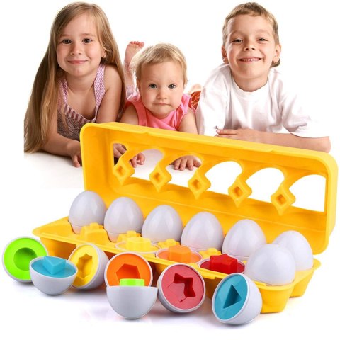 PUZZLE UKŁADANKA MONTESSORI KSZTAŁTY JAJKA SORTER PUZZLE UKŁADANKA MONTESSORI KSZTAŁTY JAJKA SORTER