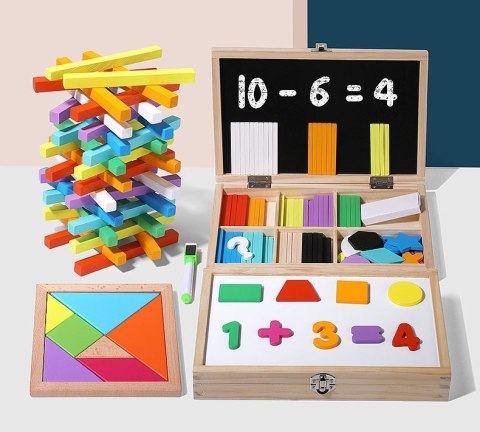 Tablica Kredowa Zestaw W Walizce, Nauka Matematyki, Rysowanie, Puzzle Tablica Kredowa Zestaw W Walizce, Nauka Matematyki, Rysowanie, Puzzle