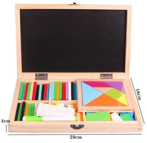 Tablica Kredowa Zestaw W Walizce, Nauka Matematyki, Rysowanie, Puzzle Tablica Kredowa Zestaw W Walizce, Nauka Matematyki, Rysowanie, Puzzle