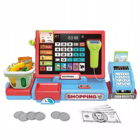 Kasa Sklepowa Dla Dzieci Kalkulator Waga Skaner, Zabawa w Sklep 3+