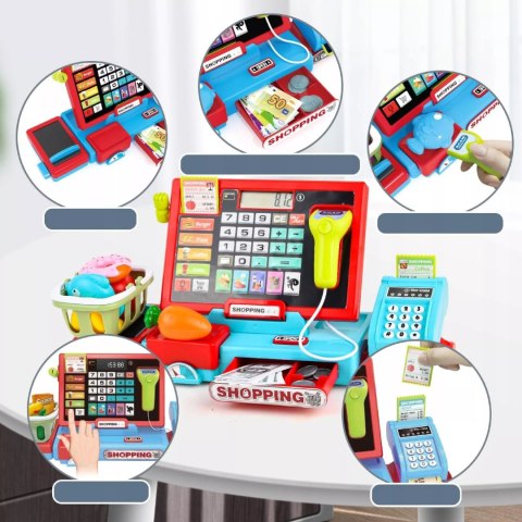 Kasa Sklepowa Dla Dzieci Kalkulator Waga Skaner, Zabawa w Sklep 3+
