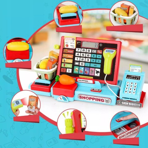 Kasa Sklepowa Dla Dzieci Kalkulator Waga Skaner, Zabawa w Sklep 3+