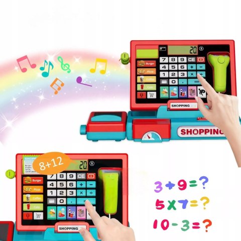 Kasa Sklepowa Dla Dzieci Kalkulator Waga Skaner, Zabawa w Sklep 3+