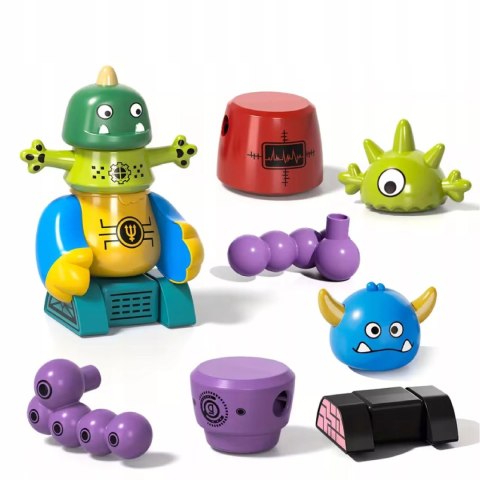 Zabawka Magnetyczna Potwory i Roboty Zestaw Konstrukcyjny 18m+