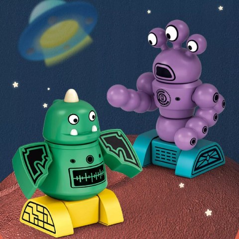 Zabawka Magnetyczna Potwory i Roboty Zestaw Konstrukcyjny 18m+