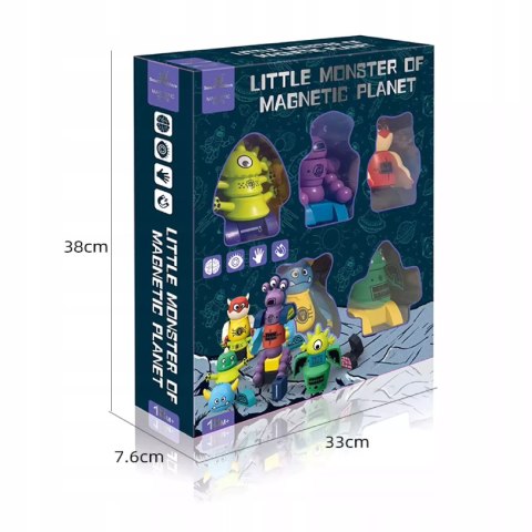 Zabawka Magnetyczna Potwory i Roboty Zestaw Konstrukcyjny 18m+