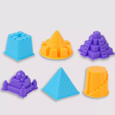 Piasek Kinetyczny 1,5kg Zestaw Budowlany Dla Dzieci - Pojazdy, Dźwig